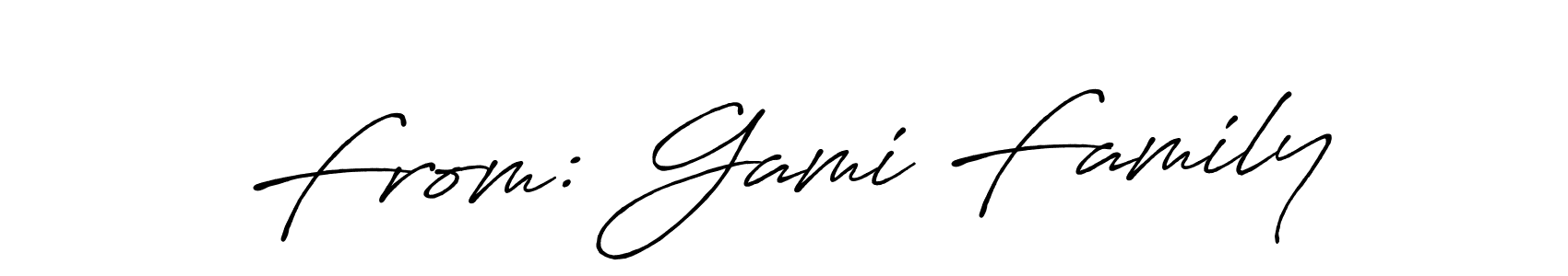 Similarly Antro_Vectra_Bolder is the best handwritten signature design. Signature creator online .You can use it as an online autograph creator for name From: Gami Family. From: Gami Family signature style 7 images and pictures png