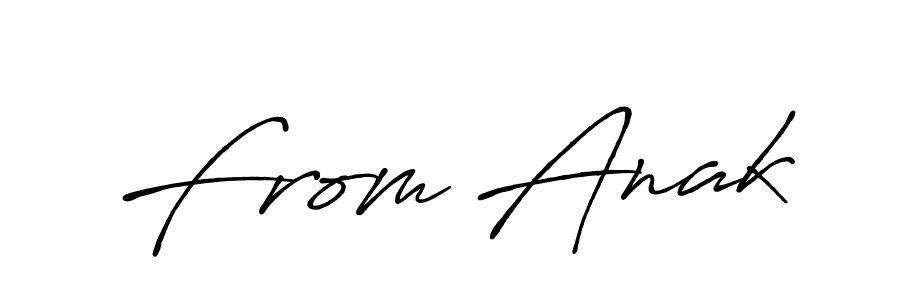 How to make From Anak signature? Antro_Vectra_Bolder is a professional autograph style. Create handwritten signature for From Anak name. From Anak signature style 7 images and pictures png