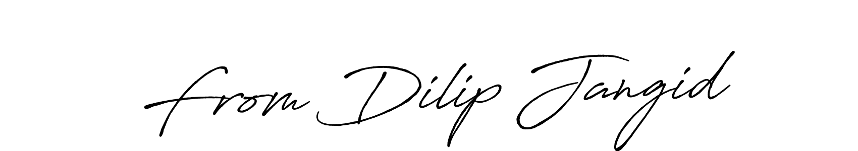 Also we have From Dilip Jangid name is the best signature style. Create professional handwritten signature collection using Antro_Vectra_Bolder autograph style. From Dilip Jangid signature style 7 images and pictures png
