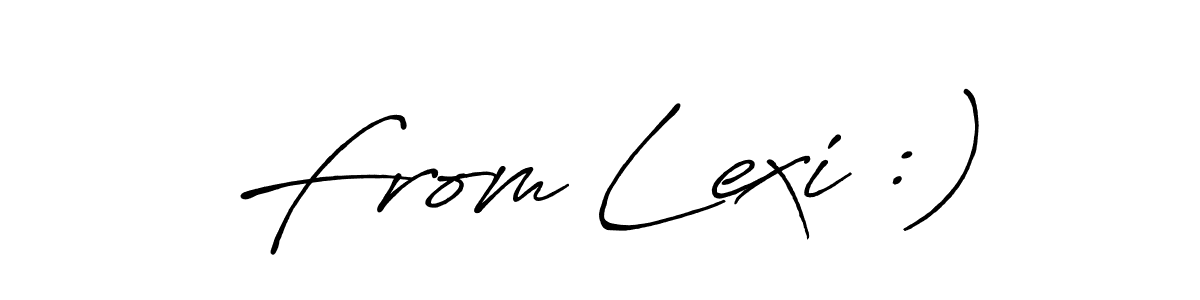 You can use this online signature creator to create a handwritten signature for the name From Lexi :). This is the best online autograph maker. From Lexi :) signature style 7 images and pictures png