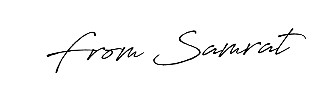 It looks lik you need a new signature style for name From Samrat. Design unique handwritten (Antro_Vectra_Bolder) signature with our free signature maker in just a few clicks. From Samrat signature style 7 images and pictures png