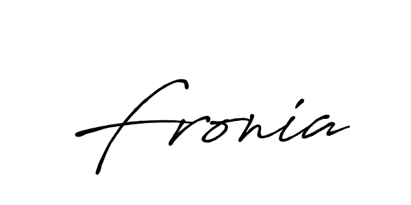 How to make Fronia signature? Antro_Vectra_Bolder is a professional autograph style. Create handwritten signature for Fronia name. Fronia signature style 7 images and pictures png