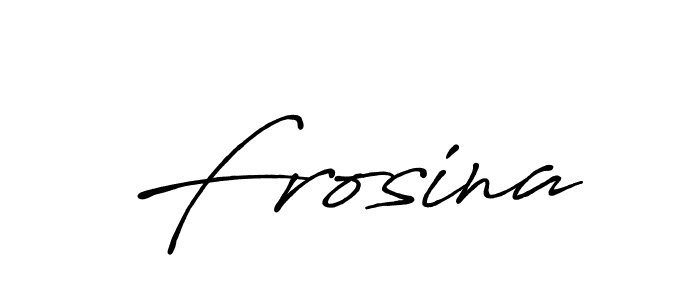 You should practise on your own different ways (Antro_Vectra_Bolder) to write your name (Frosina) in signature. don't let someone else do it for you. Frosina signature style 7 images and pictures png