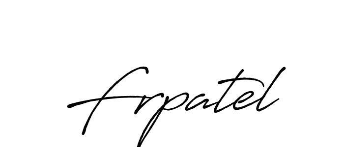 Create a beautiful signature design for name Frpatel. With this signature (Antro_Vectra_Bolder) fonts, you can make a handwritten signature for free. Frpatel signature style 7 images and pictures png