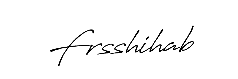 Create a beautiful signature design for name Frsshihab. With this signature (Antro_Vectra_Bolder) fonts, you can make a handwritten signature for free. Frsshihab signature style 7 images and pictures png