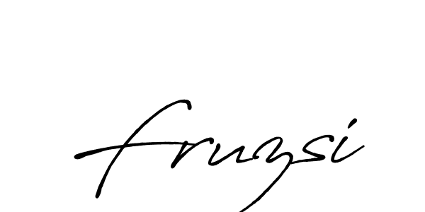 How to make Fruzsi name signature. Use Antro_Vectra_Bolder style for creating short signs online. This is the latest handwritten sign. Fruzsi signature style 7 images and pictures png