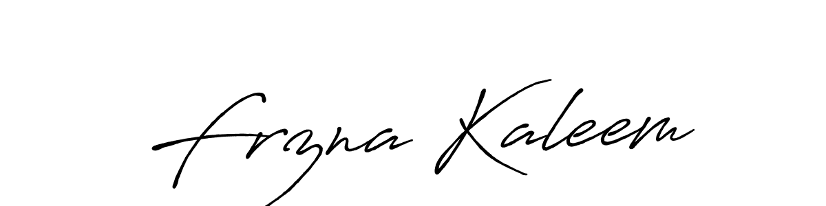 Antro_Vectra_Bolder is a professional signature style that is perfect for those who want to add a touch of class to their signature. It is also a great choice for those who want to make their signature more unique. Get Frzna Kaleem name to fancy signature for free. Frzna Kaleem signature style 7 images and pictures png