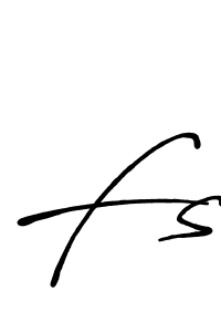 How to make Fs name signature. Use Antro_Vectra_Bolder style for creating short signs online. This is the latest handwritten sign. Fs signature style 7 images and pictures png