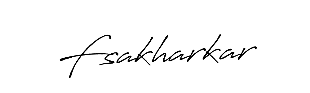 It looks lik you need a new signature style for name Fsakharkar. Design unique handwritten (Antro_Vectra_Bolder) signature with our free signature maker in just a few clicks. Fsakharkar signature style 7 images and pictures png