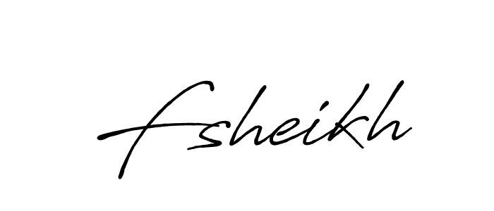 How to make Fsheikh signature? Antro_Vectra_Bolder is a professional autograph style. Create handwritten signature for Fsheikh name. Fsheikh signature style 7 images and pictures png