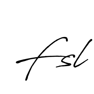 The best way (Antro_Vectra_Bolder) to make a short signature is to pick only two or three words in your name. The name Fsl include a total of six letters. For converting this name. Fsl signature style 7 images and pictures png