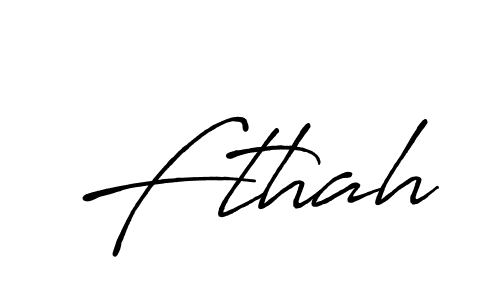 Use a signature maker to create a handwritten signature online. With this signature software, you can design (Antro_Vectra_Bolder) your own signature for name Fthah. Fthah signature style 7 images and pictures png