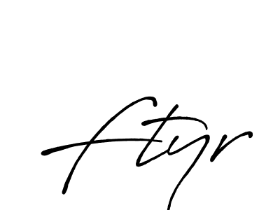 The best way (Antro_Vectra_Bolder) to make a short signature is to pick only two or three words in your name. The name Ftyr include a total of six letters. For converting this name. Ftyr signature style 7 images and pictures png