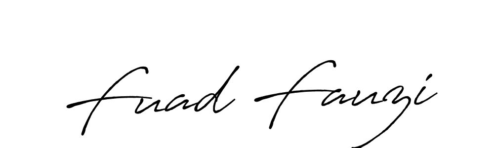Create a beautiful signature design for name Fuad Fauzi. With this signature (Antro_Vectra_Bolder) fonts, you can make a handwritten signature for free. Fuad Fauzi signature style 7 images and pictures png