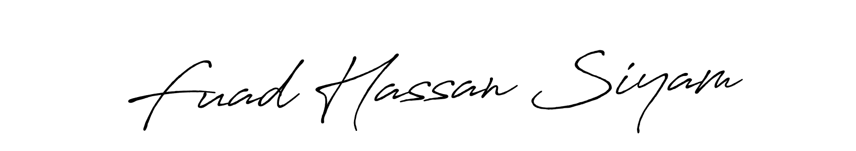 if you are searching for the best signature style for your name Fuad Hassan Siyam. so please give up your signature search. here we have designed multiple signature styles  using Antro_Vectra_Bolder. Fuad Hassan Siyam signature style 7 images and pictures png