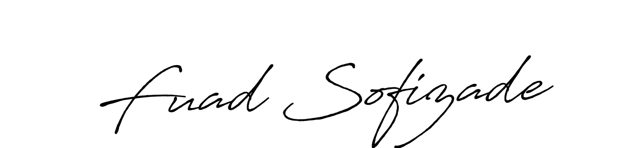 Similarly Antro_Vectra_Bolder is the best handwritten signature design. Signature creator online .You can use it as an online autograph creator for name Fuad Sofizade. Fuad Sofizade signature style 7 images and pictures png