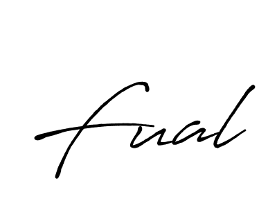 Make a beautiful signature design for name Fual. Use this online signature maker to create a handwritten signature for free. Fual signature style 7 images and pictures png