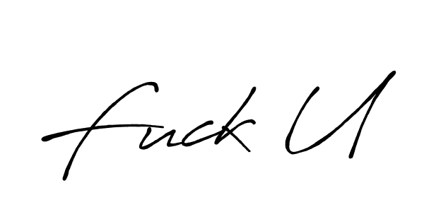 How to Draw Fuck U signature style? Antro_Vectra_Bolder is a latest design signature styles for name Fuck U. Fuck U signature style 7 images and pictures png