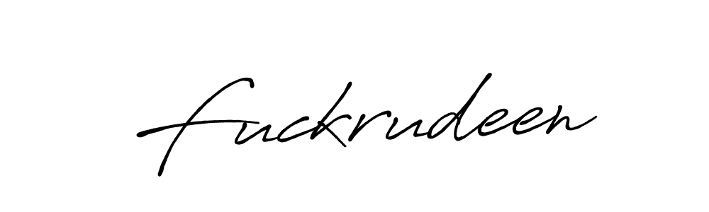 Once you've used our free online signature maker to create your best signature Antro_Vectra_Bolder style, it's time to enjoy all of the benefits that Fuckrudeen name signing documents. Fuckrudeen signature style 7 images and pictures png