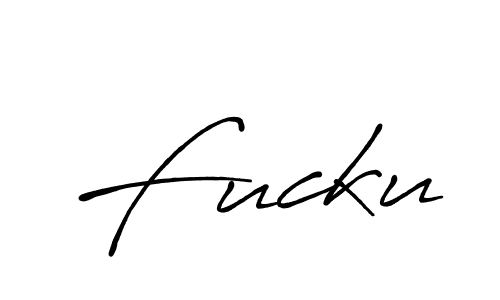 Create a beautiful signature design for name Fucku. With this signature (Antro_Vectra_Bolder) fonts, you can make a handwritten signature for free. Fucku signature style 7 images and pictures png