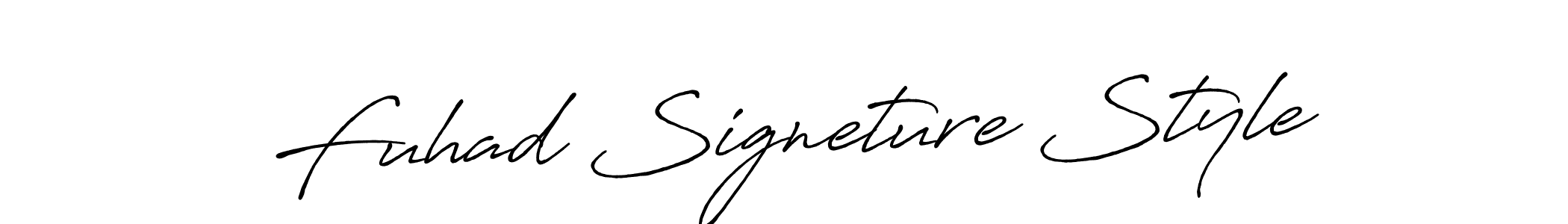 How to make Fuhad Signeture Style signature? Antro_Vectra_Bolder is a professional autograph style. Create handwritten signature for Fuhad Signeture Style name. Fuhad Signeture Style signature style 7 images and pictures png