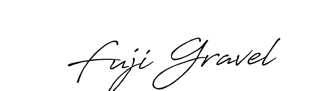 Make a beautiful signature design for name Fuji Gravel. With this signature (Antro_Vectra_Bolder) style, you can create a handwritten signature for free. Fuji Gravel signature style 7 images and pictures png
