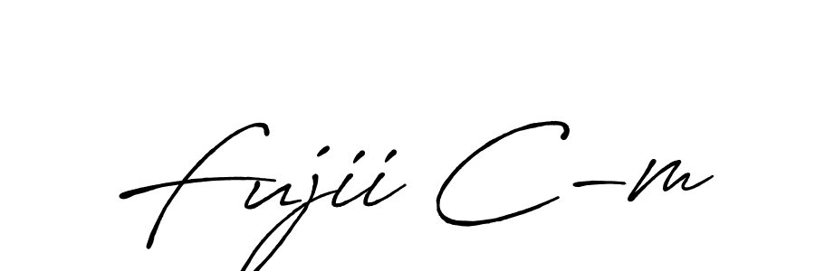 Also You can easily find your signature by using the search form. We will create Fujii C-m name handwritten signature images for you free of cost using Antro_Vectra_Bolder sign style. Fujii C-m signature style 7 images and pictures png