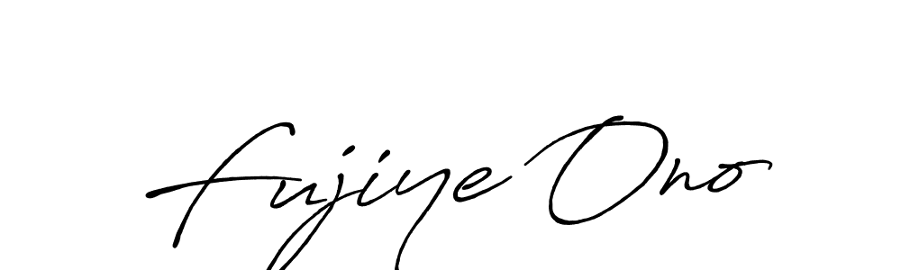 Also we have Fujiye Ono name is the best signature style. Create professional handwritten signature collection using Antro_Vectra_Bolder autograph style. Fujiye Ono signature style 7 images and pictures png