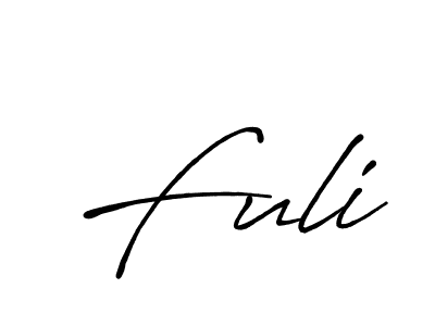 Best and Professional Signature Style for Fuli. Antro_Vectra_Bolder Best Signature Style Collection. Fuli signature style 7 images and pictures png
