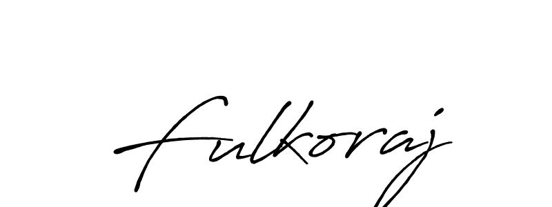 Make a beautiful signature design for name Fulkoraj. With this signature (Antro_Vectra_Bolder) style, you can create a handwritten signature for free. Fulkoraj signature style 7 images and pictures png