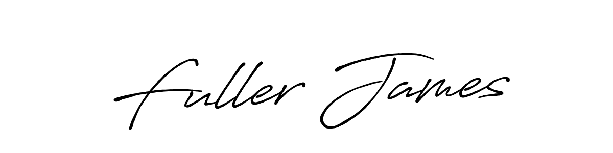 Make a beautiful signature design for name Fuller James. With this signature (Antro_Vectra_Bolder) style, you can create a handwritten signature for free. Fuller James signature style 7 images and pictures png