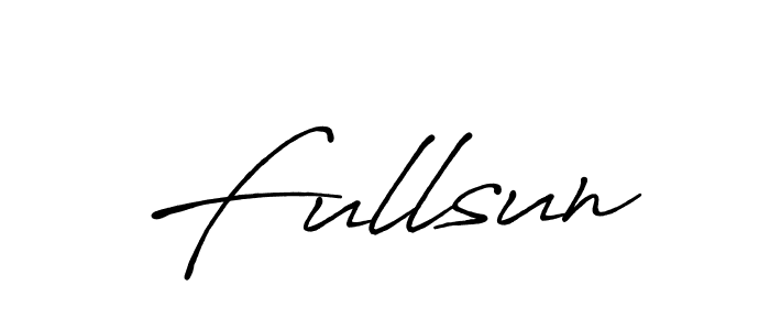 How to make Fullsun name signature. Use Antro_Vectra_Bolder style for creating short signs online. This is the latest handwritten sign. Fullsun signature style 7 images and pictures png