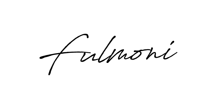 Also You can easily find your signature by using the search form. We will create Fulmoni name handwritten signature images for you free of cost using Antro_Vectra_Bolder sign style. Fulmoni signature style 7 images and pictures png