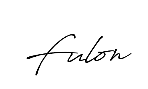 Fulon stylish signature style. Best Handwritten Sign (Antro_Vectra_Bolder) for my name. Handwritten Signature Collection Ideas for my name Fulon. Fulon signature style 7 images and pictures png