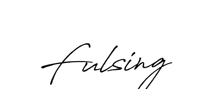 The best way (Antro_Vectra_Bolder) to make a short signature is to pick only two or three words in your name. The name Fulsing include a total of six letters. For converting this name. Fulsing signature style 7 images and pictures png