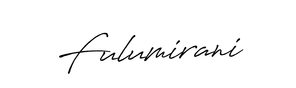 Make a beautiful signature design for name Fulumirani. With this signature (Antro_Vectra_Bolder) style, you can create a handwritten signature for free. Fulumirani signature style 7 images and pictures png