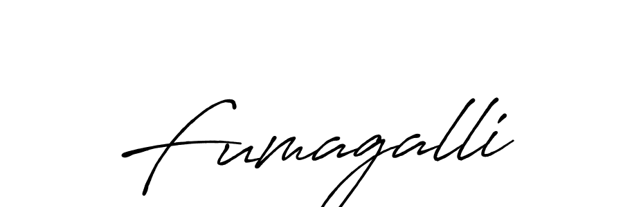 Make a beautiful signature design for name Fumagalli. With this signature (Antro_Vectra_Bolder) style, you can create a handwritten signature for free. Fumagalli signature style 7 images and pictures png