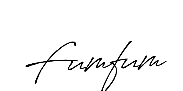 Use a signature maker to create a handwritten signature online. With this signature software, you can design (Antro_Vectra_Bolder) your own signature for name Fumfum. Fumfum signature style 7 images and pictures png