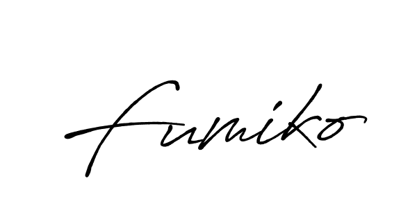 Create a beautiful signature design for name Fumiko. With this signature (Antro_Vectra_Bolder) fonts, you can make a handwritten signature for free. Fumiko signature style 7 images and pictures png