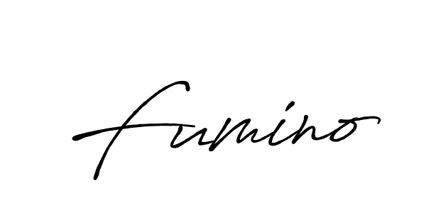 Also we have Fumino name is the best signature style. Create professional handwritten signature collection using Antro_Vectra_Bolder autograph style. Fumino signature style 7 images and pictures png