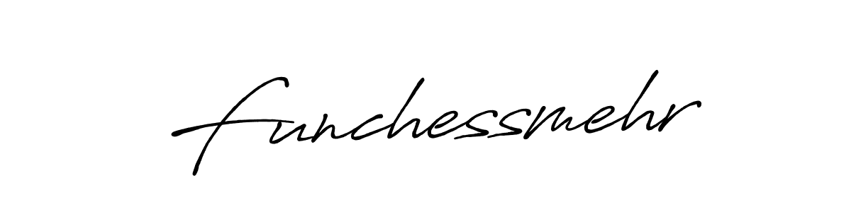 Use a signature maker to create a handwritten signature online. With this signature software, you can design (Antro_Vectra_Bolder) your own signature for name Funchessmehr. Funchessmehr signature style 7 images and pictures png