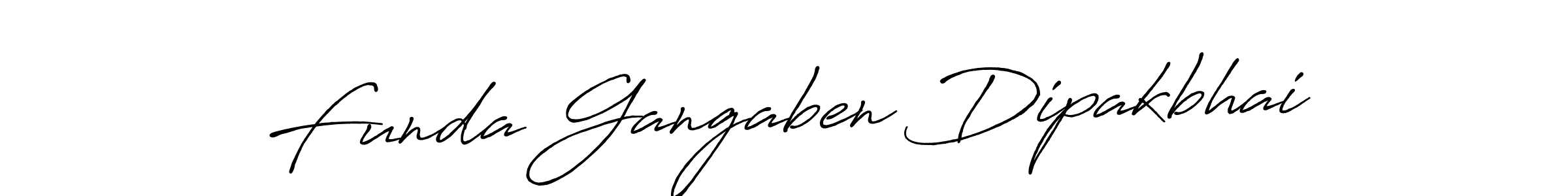 Design your own signature with our free online signature maker. With this signature software, you can create a handwritten (Antro_Vectra_Bolder) signature for name Funda Gangaben Dipakbhai. Funda Gangaben Dipakbhai signature style 7 images and pictures png