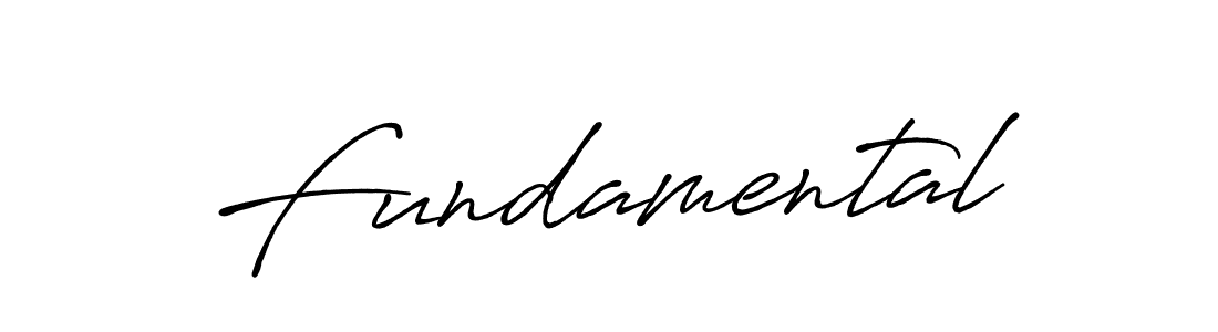 How to make Fundamental signature? Antro_Vectra_Bolder is a professional autograph style. Create handwritten signature for Fundamental name. Fundamental signature style 7 images and pictures png