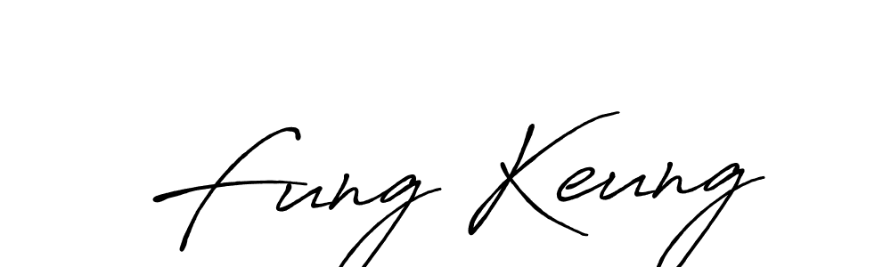 Make a beautiful signature design for name Fung Keung. With this signature (Antro_Vectra_Bolder) style, you can create a handwritten signature for free. Fung Keung signature style 7 images and pictures png