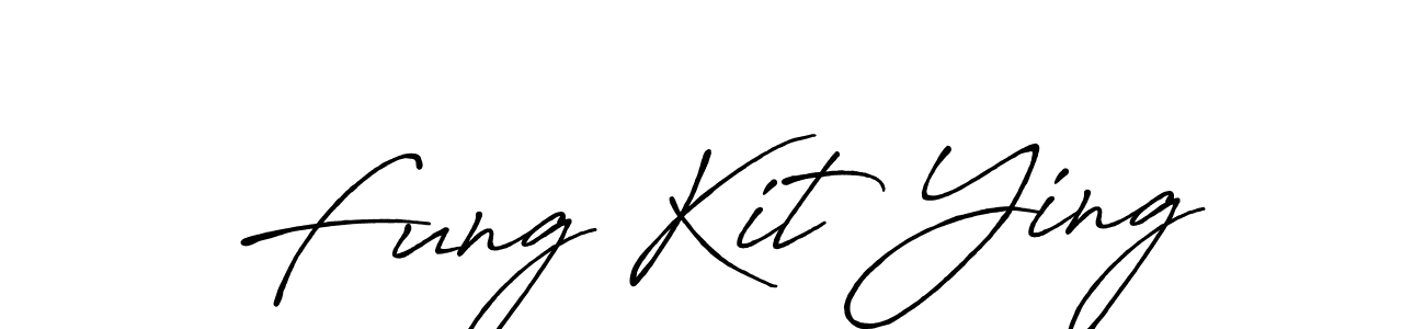 You should practise on your own different ways (Antro_Vectra_Bolder) to write your name (Fung Kit Ying) in signature. don't let someone else do it for you. Fung Kit Ying signature style 7 images and pictures png