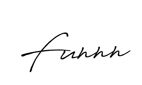 How to make Funnn signature? Antro_Vectra_Bolder is a professional autograph style. Create handwritten signature for Funnn name. Funnn signature style 7 images and pictures png