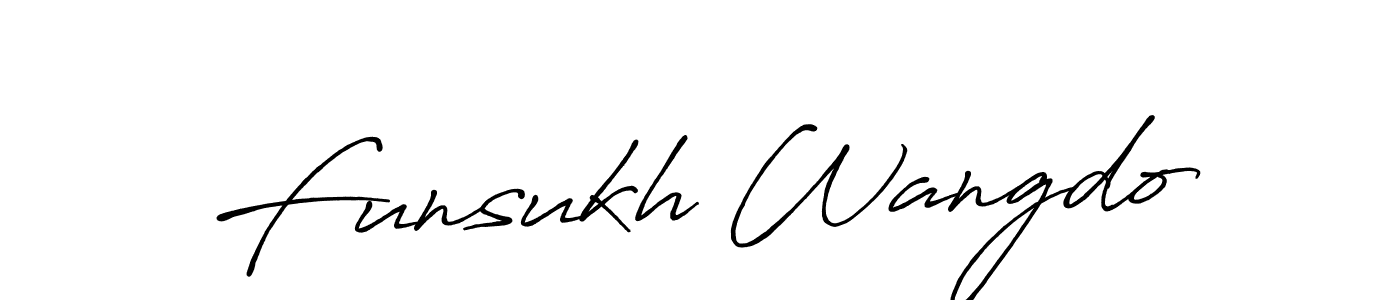 It looks lik you need a new signature style for name Funsukh Wangdo. Design unique handwritten (Antro_Vectra_Bolder) signature with our free signature maker in just a few clicks. Funsukh Wangdo signature style 7 images and pictures png