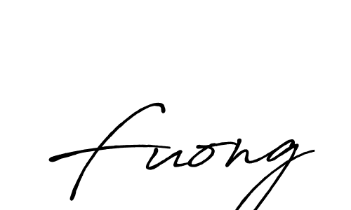 Design your own signature with our free online signature maker. With this signature software, you can create a handwritten (Antro_Vectra_Bolder) signature for name Fuong. Fuong signature style 7 images and pictures png