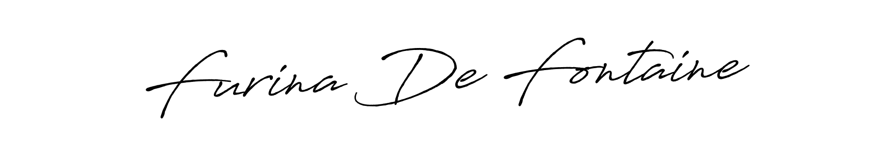 Create a beautiful signature design for name Furina De Fontaine. With this signature (Antro_Vectra_Bolder) fonts, you can make a handwritten signature for free. Furina De Fontaine signature style 7 images and pictures png