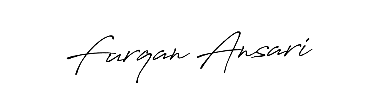 Also we have Furqan Ansari name is the best signature style. Create professional handwritten signature collection using Antro_Vectra_Bolder autograph style. Furqan Ansari signature style 7 images and pictures png